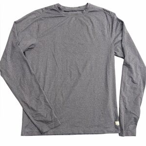 Vuori Long Sleeve Performance Tee Gray Men’s Athletic Training Shirt